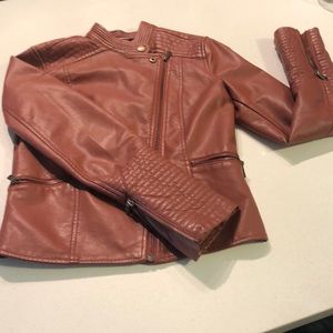 Anthropologie faux leather moto  jacket